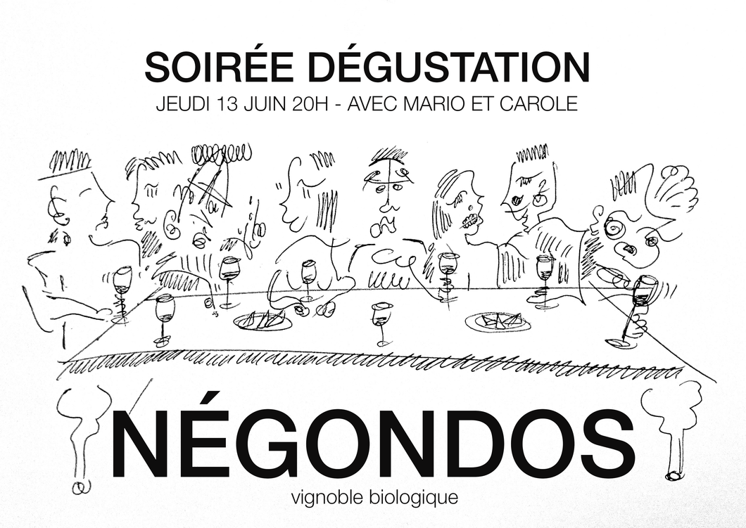 Soirée dégustation : Vignoble Négondos | Jeudi 13 juin 2024