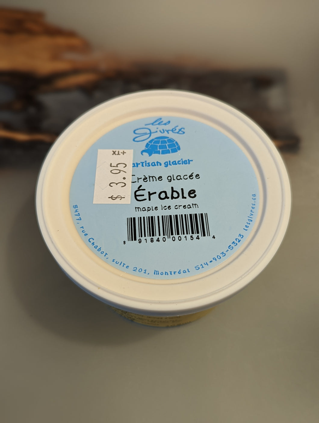 Crème glacée érable 108ml