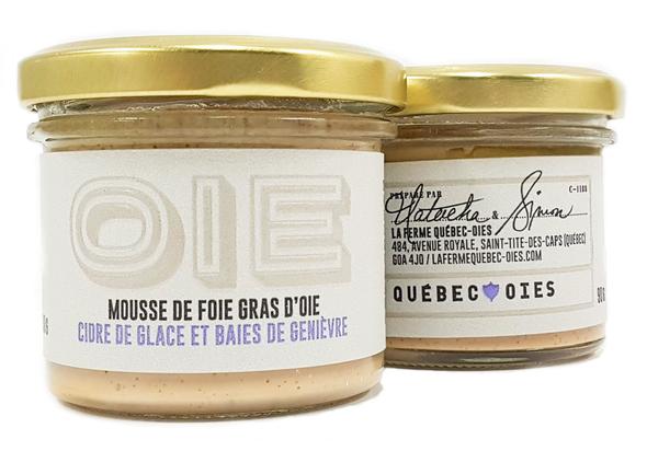 Mousse de foie gras d'oie au cidre de glace